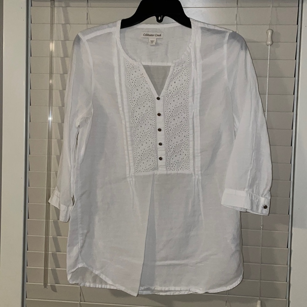 White Cold Water Creek Tunic